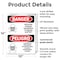 Signmission Pesticide Storage Hazardous Bilingual Danger Sign, Plastic, 10in W x 14in L, 2PK OS-2PACK-DS-P-1014-VS-1527 - alternate 8